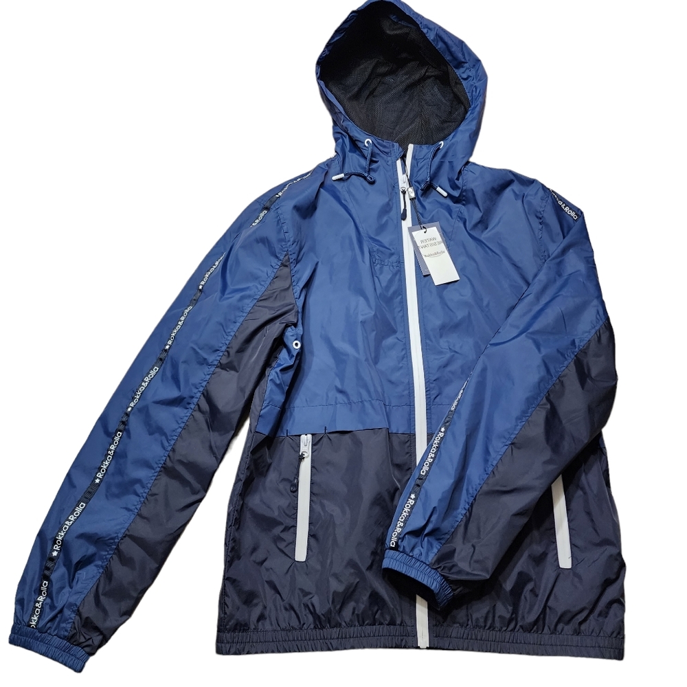 Men's Rokka & Rolla Windbreaker Jacket NWT Sz M